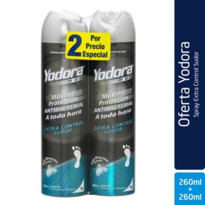 2 Spray Pies Yodora E.Ctr.Sud.260 Ml P.E