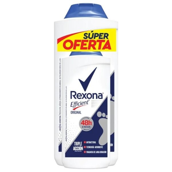 Talco Rexona Efficient 180 Gr+55 Gr S.Of