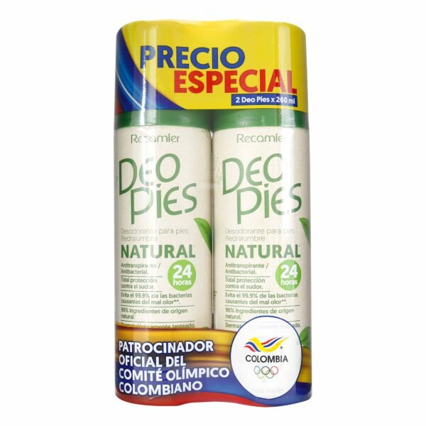 2 Dte Deo Pies Piedra Alumbre 260ml