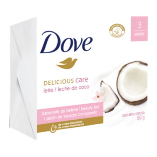 3 Jab.Dove Leche Coco 90gr
