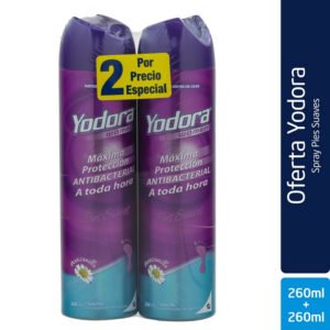 2 Spray Pies Yodora P.Suaves 260 Ml P.E.