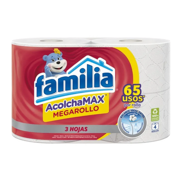 Pap.Hig.Familia Megarollo 4 Paq.12 Unds