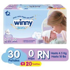 Pañ.Winny Sensitive Rn  Et.0 X 30 Unds
